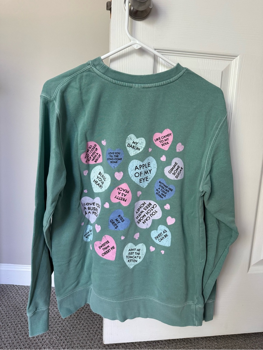 Living Fully Co by Mallory Ervin Valentine’s Day Hearts Crewneck Sweatshirt S
